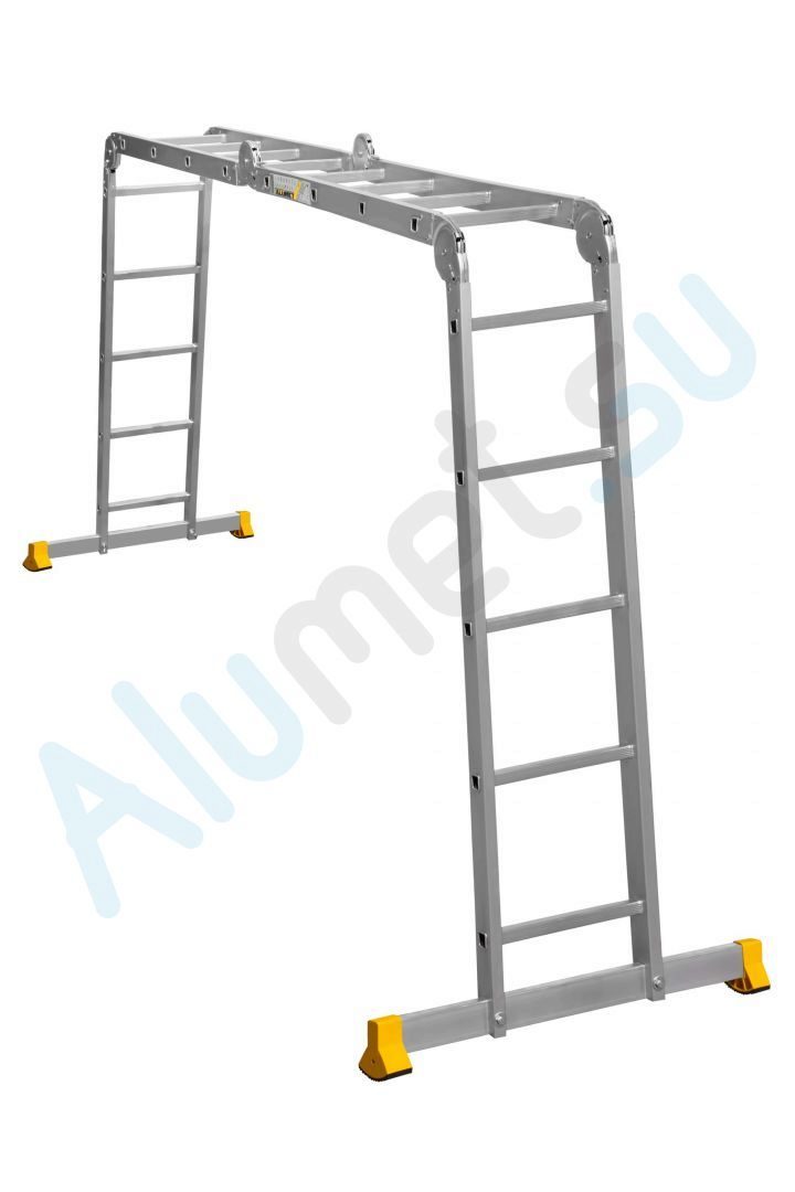 Лестница трансформер алюминиевая (шарнирная) 2х4+2х5 Т445 профессиональная